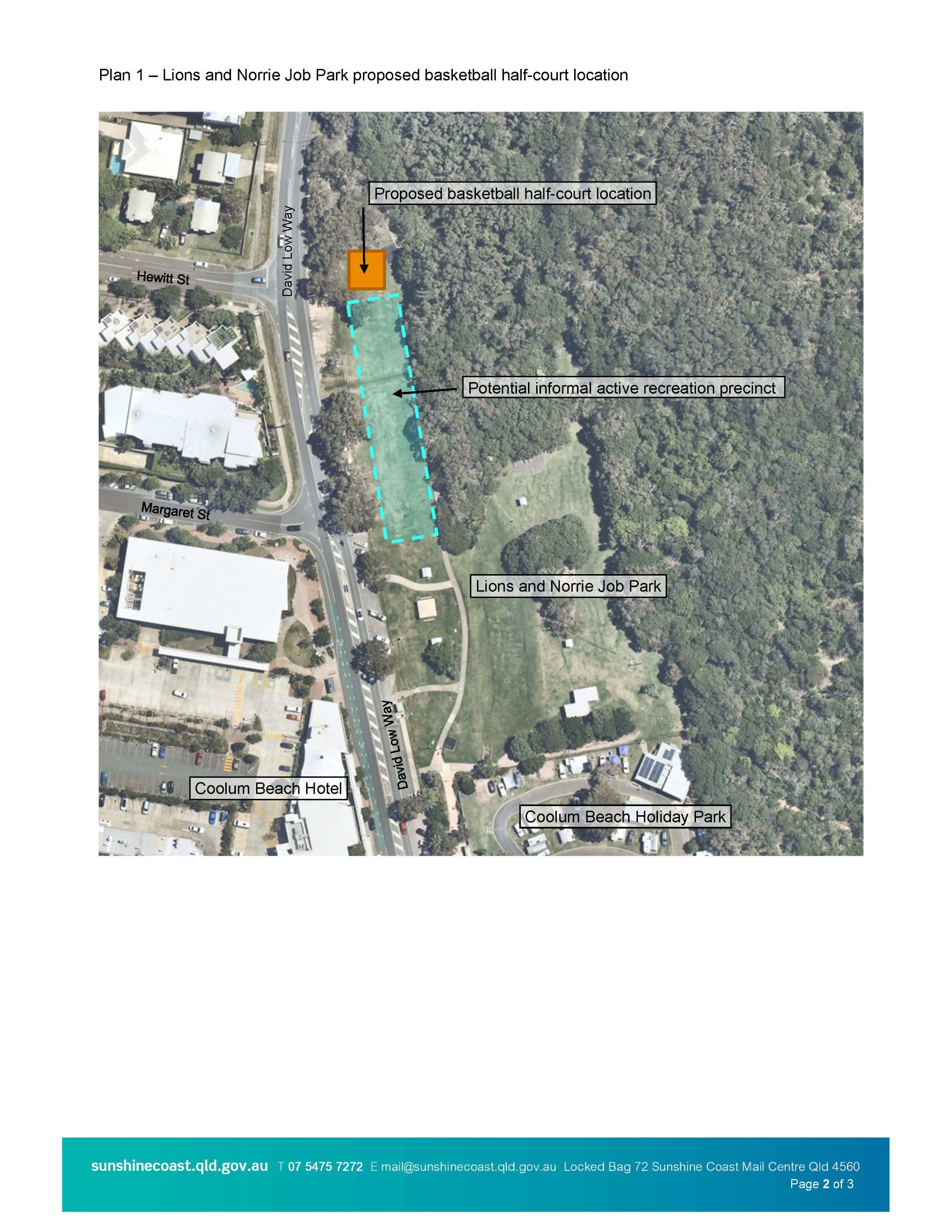 Lions Norrie Job Park location plan