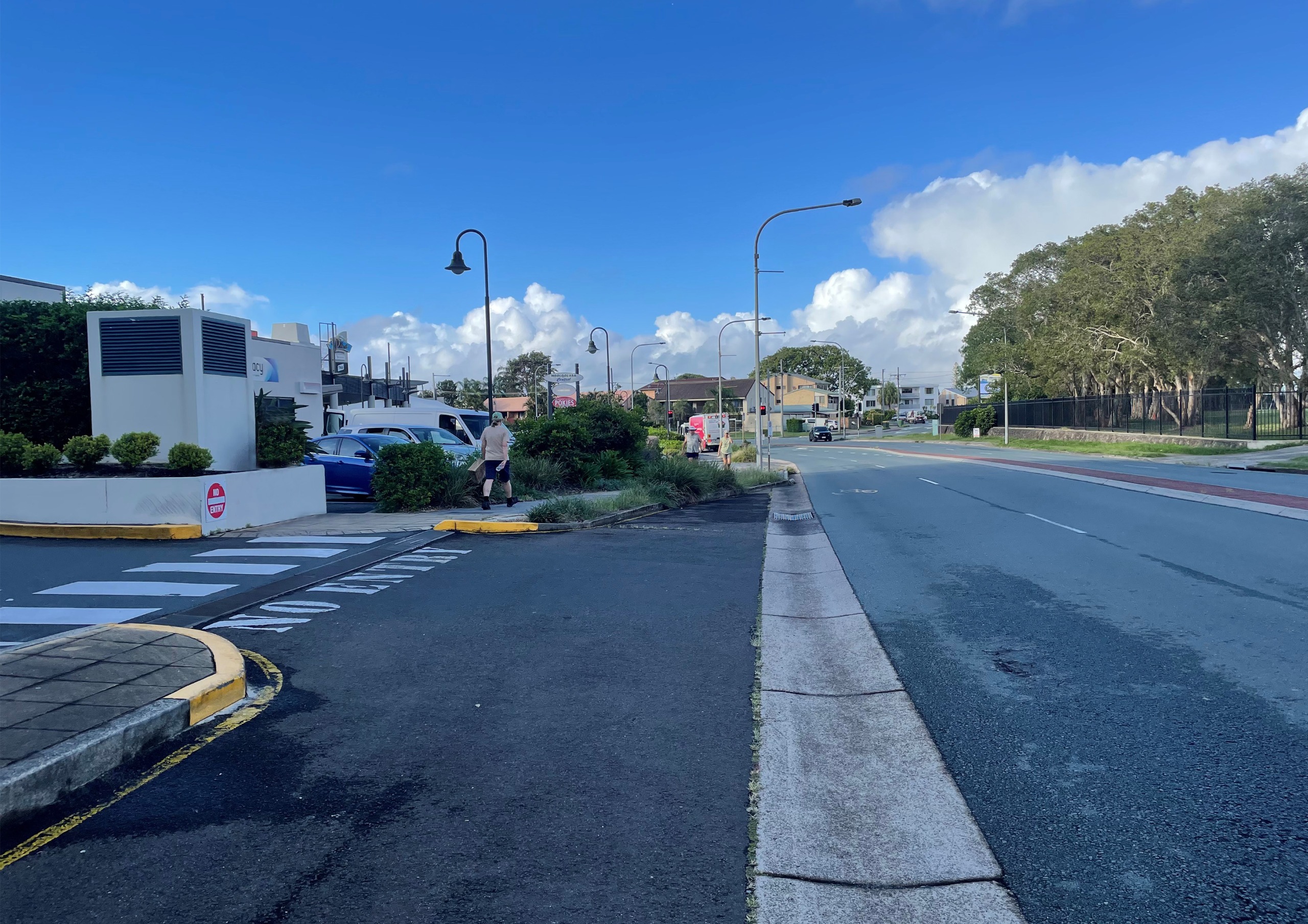 Before: Existing view south west on Venning Street, Mooloolaba
