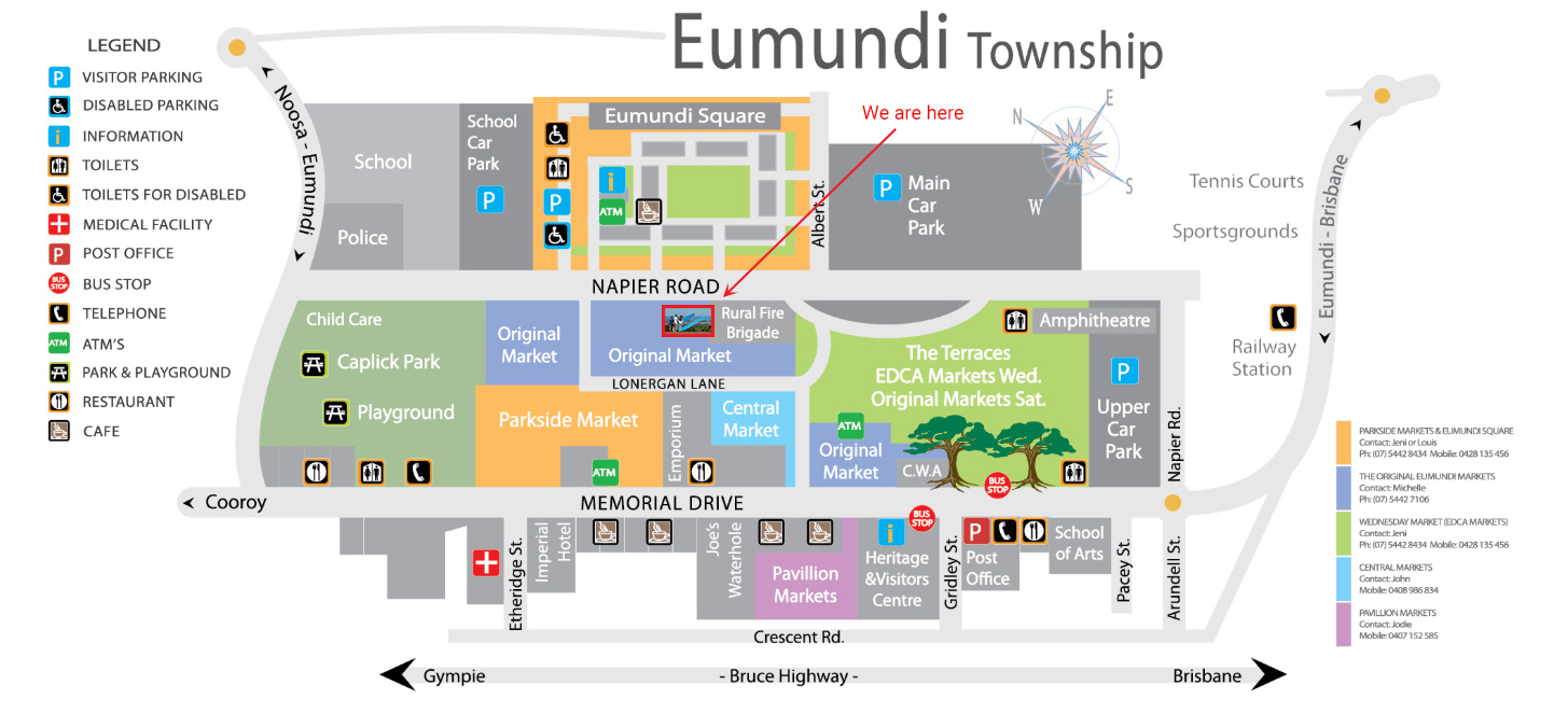 Proposed planning scheme Team location at Eumundi Markets 6 August 2025