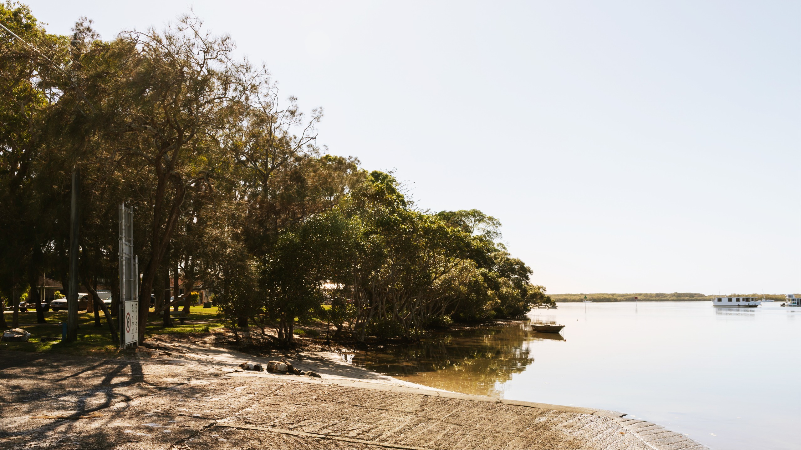 Before: current image of bells creek boat ramp