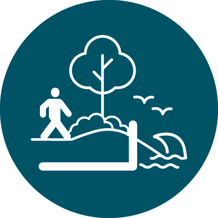 Protected from erosion 