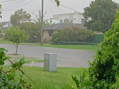 This image shows the impact of coastal hazards and flooding at Onslow street, Golden Beach 